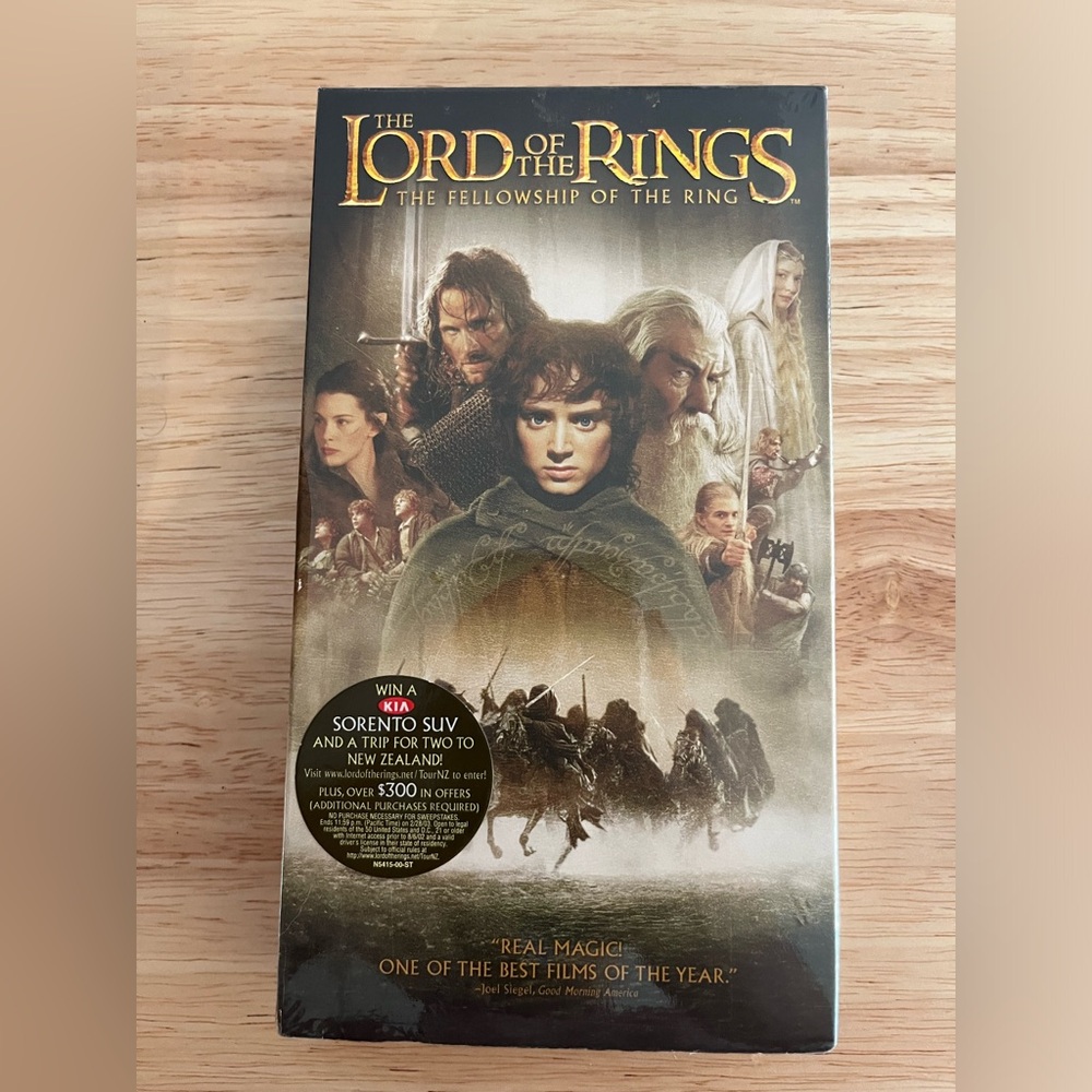 Lord Of The Rings The Fellowship Of The Ring VHS NEW Sealed